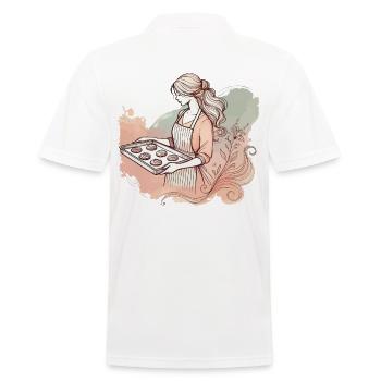 Cuisiner avec amour Flair nostalgique - Polo Homme - blanc - Dos - Kai (181cm)