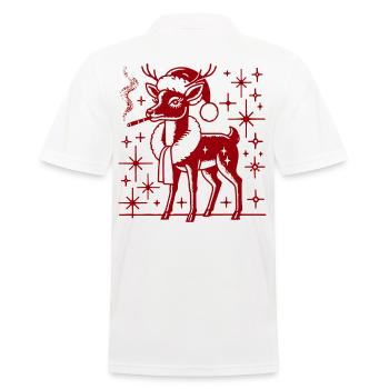 Maman renne de Noël - Polo Homme - blanc - Dos - Kai (181cm)