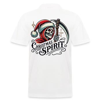 Esthétique streetwear de Noël Ambiance - Polo Homme - blanc - Dos - Kai (181cm)