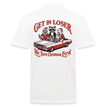 Get In Loser Noël se déchaîne - Polo Homme - blanc - Dos - Kai (181cm)
