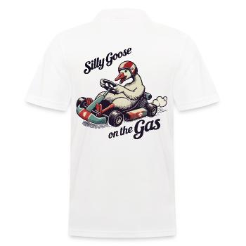 Crazy Goose Go-Kart Fun Gas - Polo Homme - blanc - Dos - Kai (181cm)