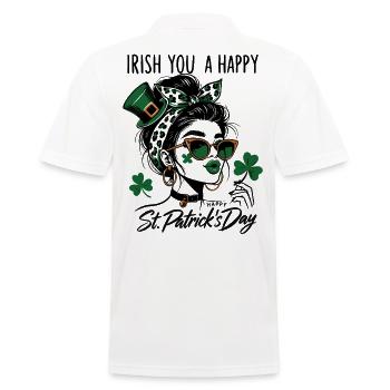 Irlandais Vous Une Fille Heureuse De La Saint-Patrick - Polo Homme - blanc - Dos - Kai (181cm)