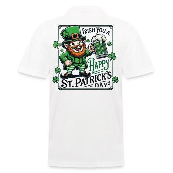 Lutin irlandais de la Saint-Patrick - Polo Homme - blanc - Dos - Kai (181cm)