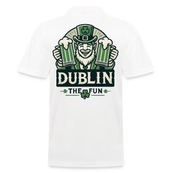 Dublin Fun Célébration de la Saint-Patrick - Polo Homme - blanc - Dos - Kai (181cm)