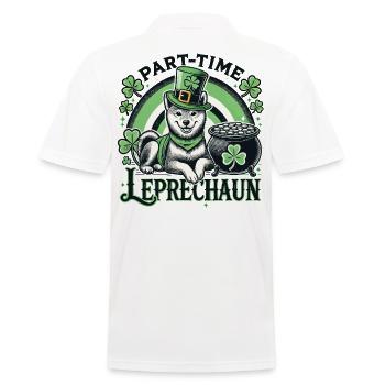 Chien lutin à temps partiel Fête de la Saint-Patrick - Polo Homme - blanc - Dos - Kai (181cm)