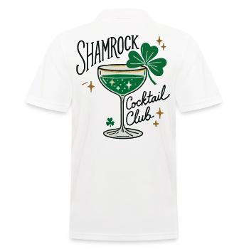 Shamrock Cocktail Club pour la Saint-Patrick - Polo Homme - blanc - Dos - Kai (181cm)