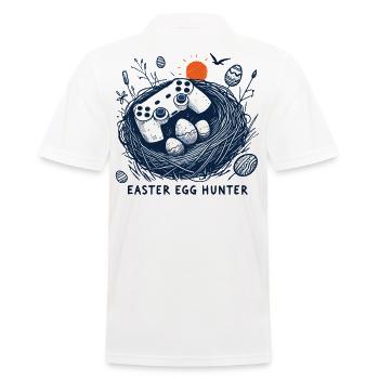 Gaming Osterei Jäger Controller Spaß - Männer Poloshirt - Weiß - Hinten - Kai (181cm)