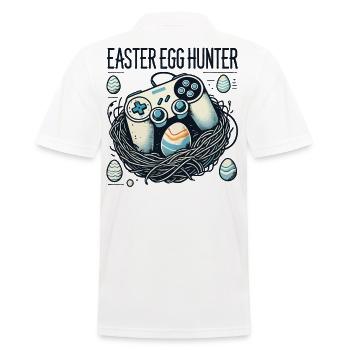 Ostereiersuche Gamer Gaming Abenteuer - Männer Poloshirt - Weiß - Hinten - Kai (181cm)