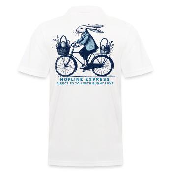 Easter Hopline Express Bunny Love - Polo Homme - blanc - Dos - Kai (181cm)