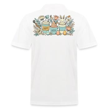 Tasse à café lapin de Pâques Latte Macchiato Pâques - Polo Homme - blanc - Dos - Kai (181cm)