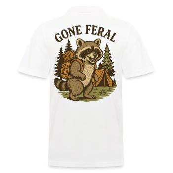 Gone Feral Prepper Survie Bushcrafting - Polo Homme - blanc - Dos - Kai (181cm)