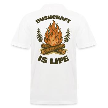 Le bushcraft est un travail de survie pour la survie - Polo Homme - blanc - Dos - Kai (181cm)