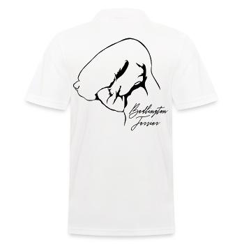 BEDLINGTON TERRIER Profil Chiens Wilsigns - Polo Homme - blanc - Dos - Kai (181cm)