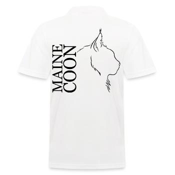 Maine Coon Profil Chats Chat Wilsigns - Polo Homme - blanc - Dos - Kai (181cm)