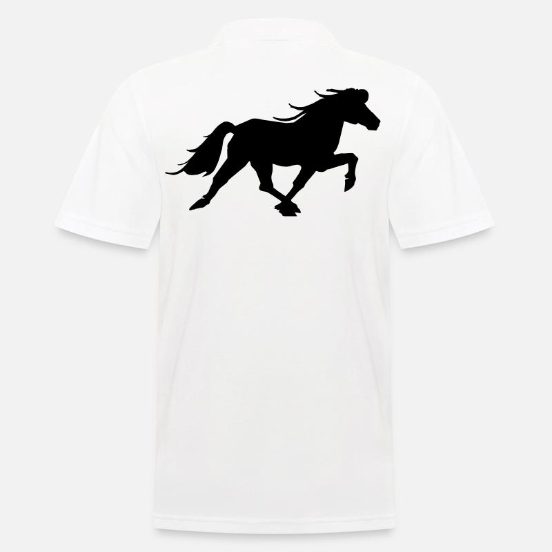 Islandpferd Rennpass Reitsport Pferde - Männer Poloshirt - Weiß