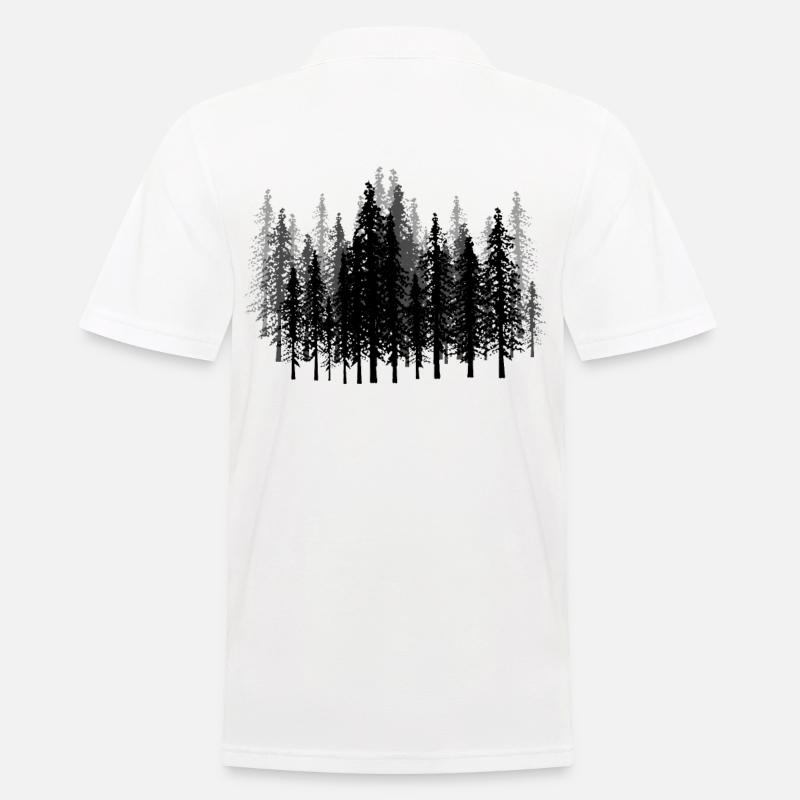 Wald Wälder Förster Jäger Geschenkidee Camping - Männer Poloshirt - Weiß