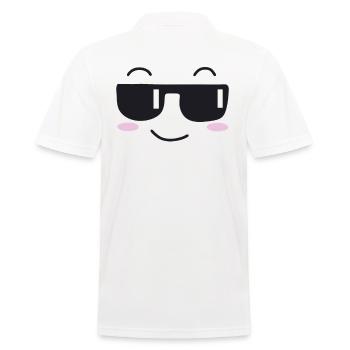 Les lunettes de soleil rient visage - Polo Homme - blanc - Dos - Kai (181cm)
