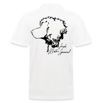 IRISH WATER SPANIEL Profile Dogs Dog Wilsigns - Men's Polo Shirt - white - Back - Kai (181cm)