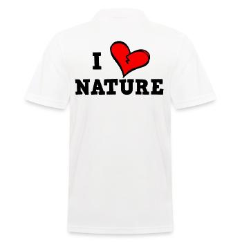 J’aime la nature - Polo Homme - blanc - Dos - Kai (181cm)