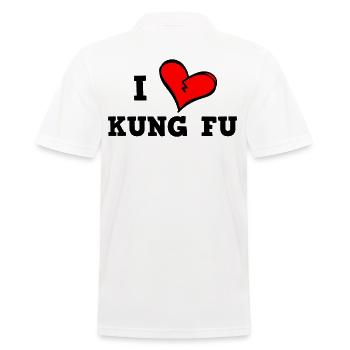 J’adore le Kung Fu - Polo Homme - blanc - Dos - Kai (181cm)