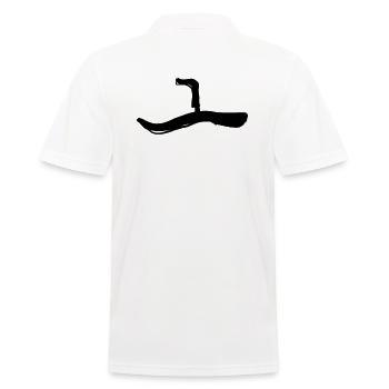 Lettre coréenne O - Polo Homme - blanc - Dos - Kai (181cm)