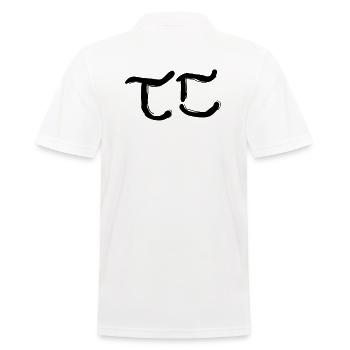 Lettre coréenne double t - Polo Homme - blanc - Dos - Kai (181cm)