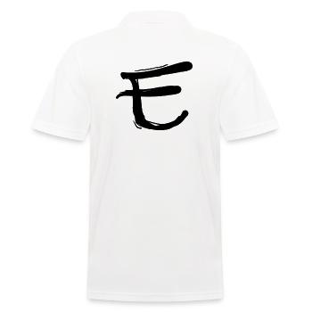 Lettre coréenne T - Polo Homme - blanc - Dos - Kai (181cm)