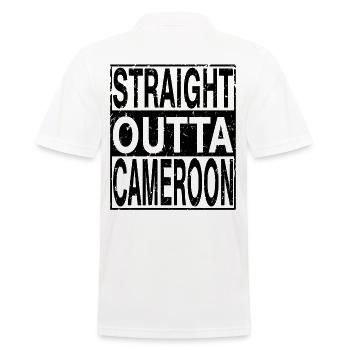 Cameroun Tout droit sorti du Cameroun - Polo Homme - blanc - Dos - Kai (181cm)