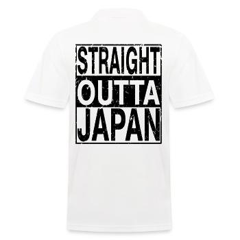 Japan Straight outta Japan - Männer Poloshirt - Weiß - Hinten - Kai (181cm)