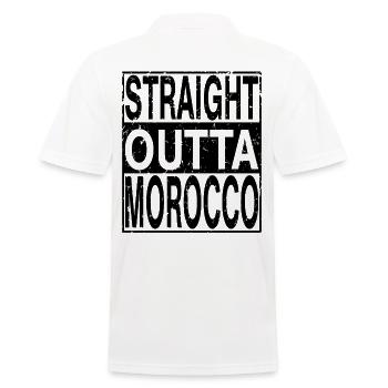 Maroc Tout droit sorti du Maroc - Polo Homme - blanc - Dos - Kai (181cm)