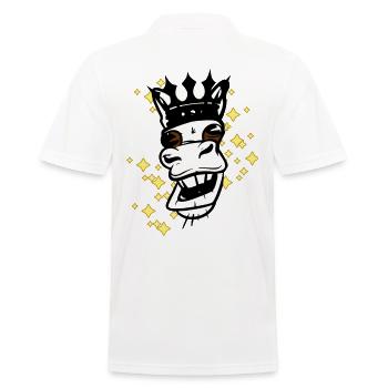 Personnage de conte de fées Cheval Prince King Cavalier Cavalier - Polo Homme - blanc - Dos - Kai (181cm)