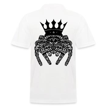 Polygone Spider King Animaux Araignées Fantaisie - Polo Homme - blanc - Dos - Kai (181cm)