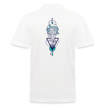 Arbre de vie géométrique coloré - Polo Homme - blanc - Dos - Kai (181cm)