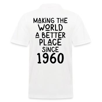 Rendre le monde meilleur depuis 1960 - Polo Homme - blanc - Dos - Kai (181cm)