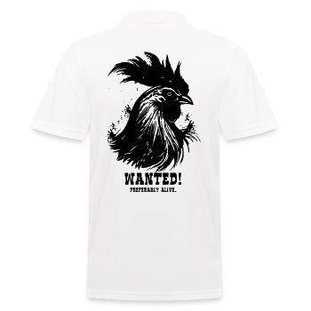 Recherché: Préfère le coq drôle vif - Polo Homme - blanc - Dos - Kai (181cm)
