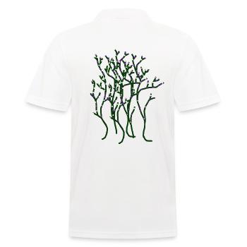nature, amoureux de la nature, flore, jardin, plantes, fleur - Polo Homme - blanc - Dos - Kai (181cm)