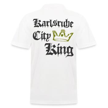 Karlsruhe City King - Männer Poloshirt - Weiß - Hinten - Kai (181cm)