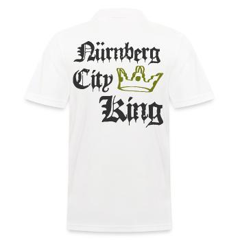 Nürnberg City King - Männer Poloshirt - Weiß - Hinten - Kai (181cm)
