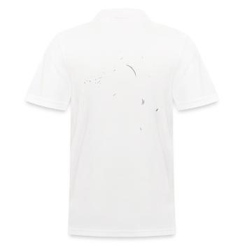 Dragon Tribal Tattoo Design minimaliste artistique - Polo Homme - blanc - Dos - Kai (181cm)