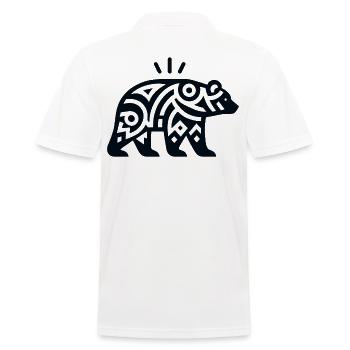 Ours du zodiaque amérindien - Polo Homme - blanc - Dos - Kai (181cm)