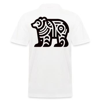Ours du zodiaque amérindien - Polo Homme - blanc - Dos - Kai (181cm)