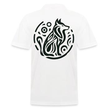 Wolve Astrologie Amérindienne - Polo Homme - blanc - Dos - Kai (181cm)