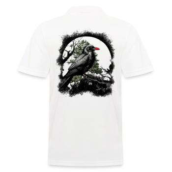Oiseau corbeau magique Oiseaux d’horreur sombres - Polo Homme - blanc - Dos - Kai (181cm)