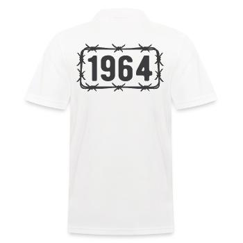 Anniversaire Vintage 1964 fil de fer barbelé - Polo Homme - blanc - Dos - Kai (181cm)