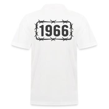 Anniversaire Vintage 1966 fil de fer barbelé - Polo Homme - blanc - Dos - Kai (181cm)