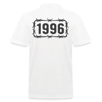 Anniversaire Vintage 1996 fil de fer barbelé - Polo Homme - blanc - Dos - Kai (181cm)