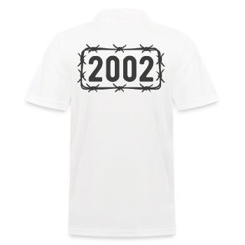 Anniversaire Vintage 2002 fil de fer barbelé - Polo Homme - blanc - Dos - Kai (181cm)