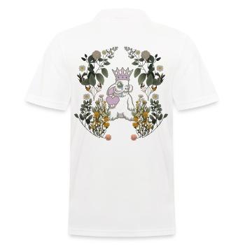 Lapin Nature coeur lapin Nature botanique des années 80 rongeur - Polo Homme - blanc - Dos - Kai (181cm)