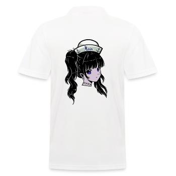 Fille Maritime Marin Sailor Navire Ahoy - Polo Homme - blanc - Dos - Kai (181cm)