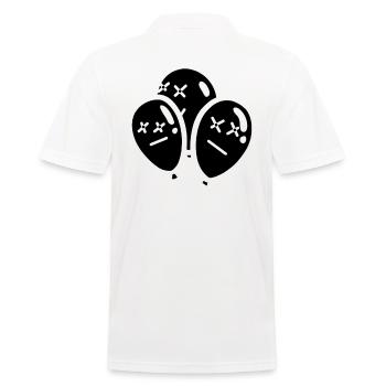 Balloons Balloons Halloween Dark - Men's Polo Shirt - white - Back - Kai (181cm)